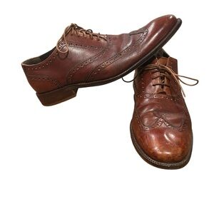 Men’s Cole Haan Brown Leather Wingtip Oxford Shoes – Size 11M